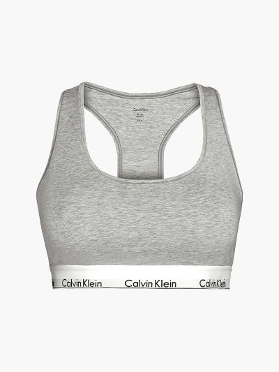 Calvin Klein Ruhák HU620988 | Calvin Klein Modern Cotton Plus Size Női Bralette Szürke